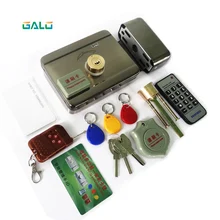 Cheap Smart remote control ID Card tag Door gate lock castle Access Control Electronic integrated RFID Rim lock double RFID reader Cheap Smart remote control ID Card tag Door gate lock castle Access Control Electronic integrated RFID Rim lock double RFID reader