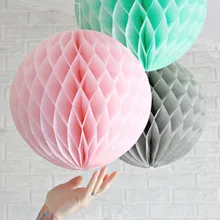 20cm Honeycomb Balls Wedding Decorations Happy Birthday Party Kids Baby Shower Favors Event Party Supplies Paper Lanterns 1PCS