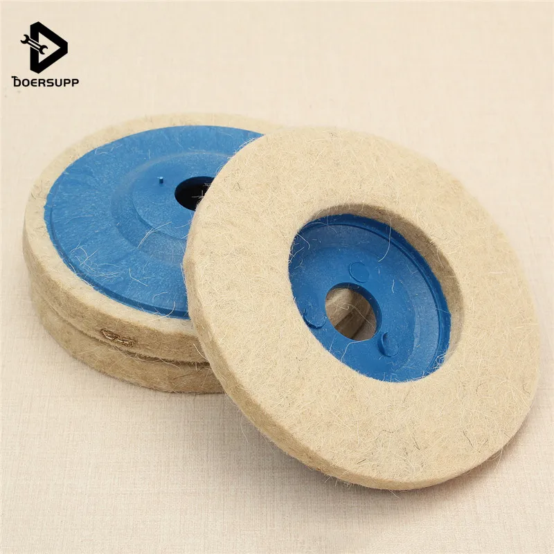 

Doersupp 3pcs 100mm 4 Inch Round Grinding Wool Pad Polishing Pad Wheel Felt Buffer Disc Set