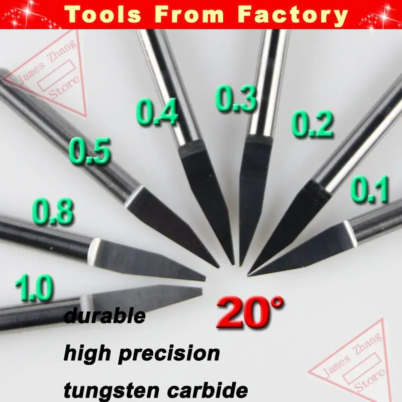10 шт. гравировальный станок HUHAO # J3.2005 20 градусов 0 5 мм|tool developer|tool ninjatool washer |