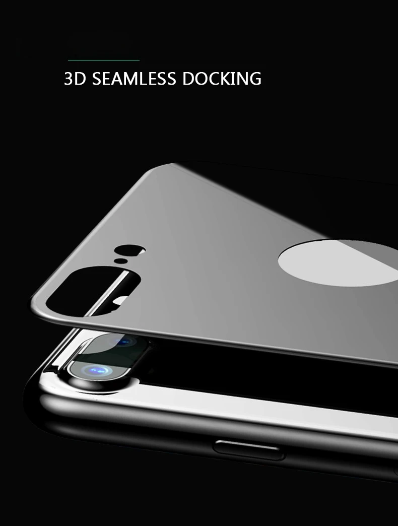 3D изогнутая задняя крышка из закаленного стекла для iPhone 7 8 Plus X 10 Xs Max XR полное покрытие защитная пленка усиленная защита от царапин