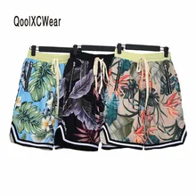 QoolXCWear модные новые шорты мужские хип-хоп Уличная одежда модная одежда Мужские размеры шорты мужские Размеры цветочный дизайн