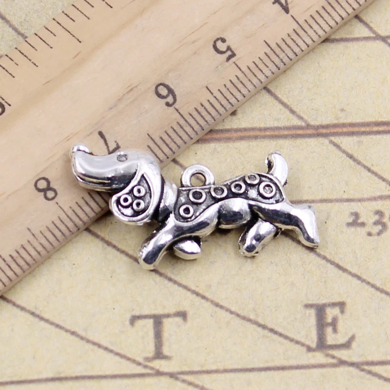 10pcs Charms Dog 32x16mm Tibetan Silver Color Pendants Antique Jewelry Making DIY Handmade Craft | Украшения и аксессуары