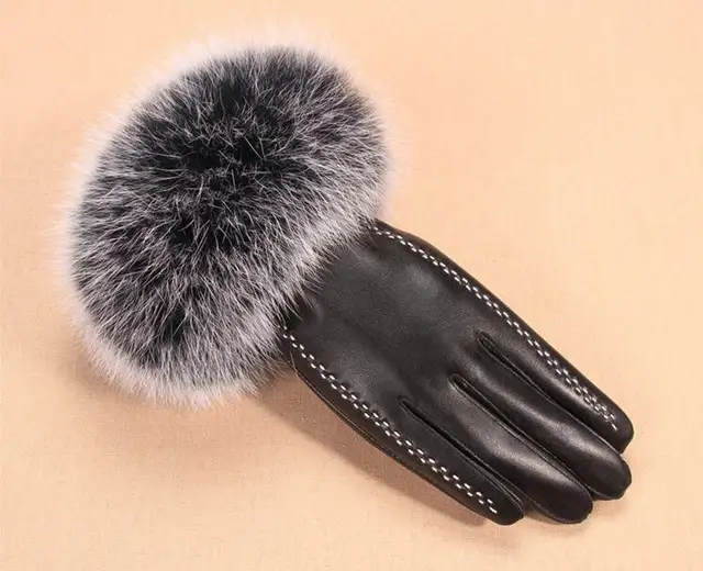 Women #8217 s autumn and winter thicken fleece lining glove lady #8217 s natural sheepskin leather glove genuine fox fur driving glove R293 cheap Gloves Mittens Adult Fashion Solid Oytall Genuine Leather Wrist Women #8217 s autumn and winter thicken fleece lining glove lady #8217 s natural sheepskin leather glove genuine fox fur driving glove R293 cheap Gloves Mittens Adult Fashion Solid Oytall Genuine Leather Wrist