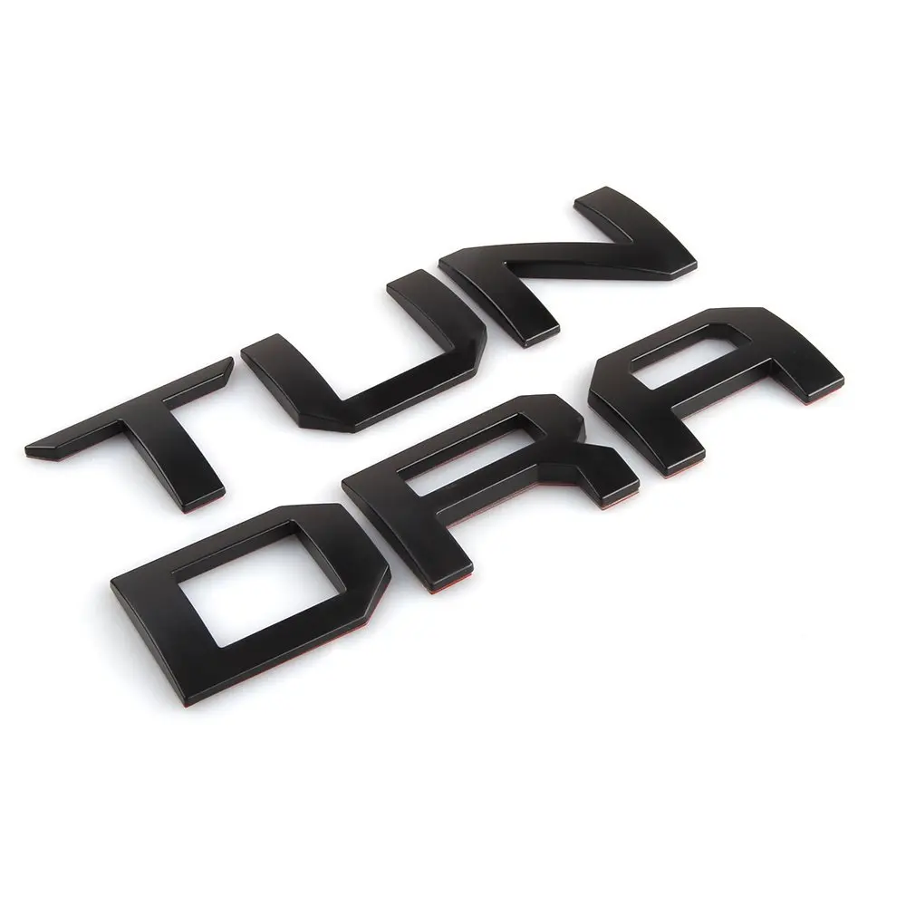 Для Toyota Tundra 2014 2018 задние ворота вставные буквы хром серебро матовый черный 3D