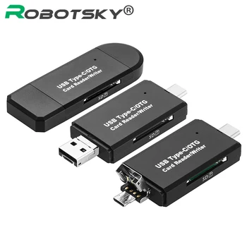 

USB-C Type C/USB 2.0/Micro USB/OTG TF SD MMC Card Reader for OTG Phone For Macbook for Smartphones PC High Quality