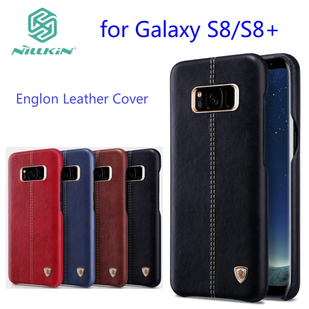 

Nillkin Englon cover for samsung galaxy s8 case luxury PU Leather Vintage back cover for galaxy s9 plus Note9 Note 8 phone cases