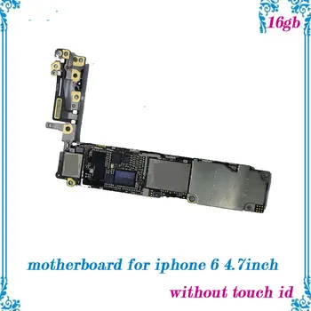 

Unlocked Test Full function for iphone 6 4.7inch motherboard 64gb without touch id mainboard with full chips Logic Board
