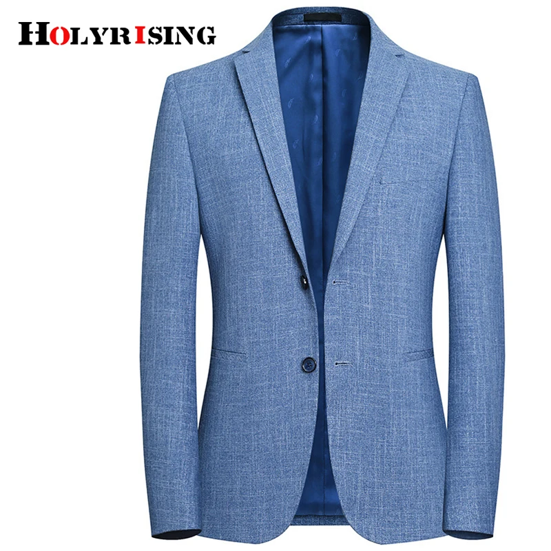 Holyrising блейзер мужская теплая толстовка для отдыха Masculino синие блейзеры homme облегающий жилет костюм Homme удобный топ M-4XL 18763-5