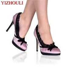 В для выступления модель показывает принцессы туфли под платье для торжественных событий, 13 см высокий каблук Обувь для танцев