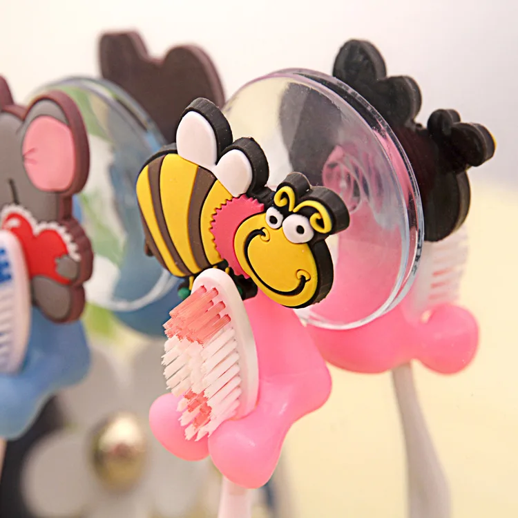 Multifunctional Cute Cartoon Animal Suction Cup Toothbrush Holder Hooks Bathroom Accessories 24 Colors Hot Sale Multifunctional Cute Cartoon Animal Suction Cup Toothbrush Holder Hooks Bathroom Accessories 24 Colors Hot Sale