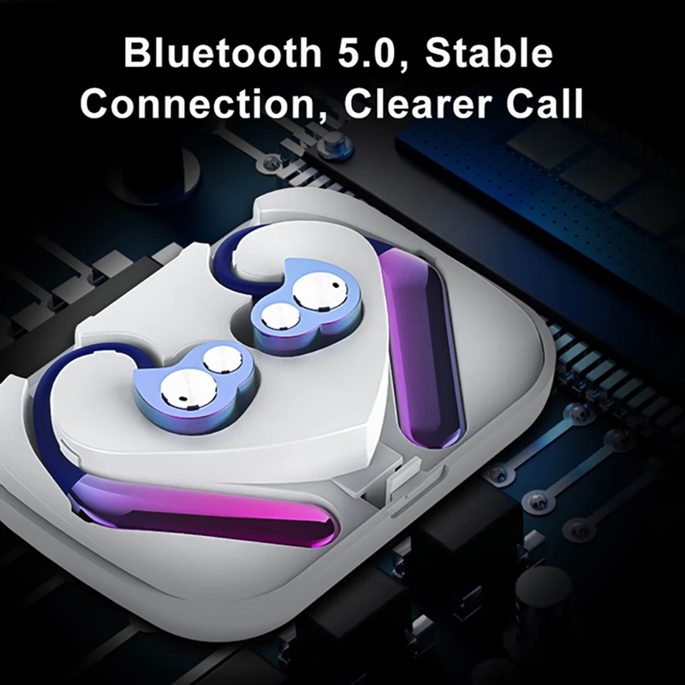 Mpow обновленный X6 TWS Bluetooth 5,0 наушники стерео HIFI Звук наушники классный ушной крючок дизайн 10-12 часов долгое время воспроизведения наушников