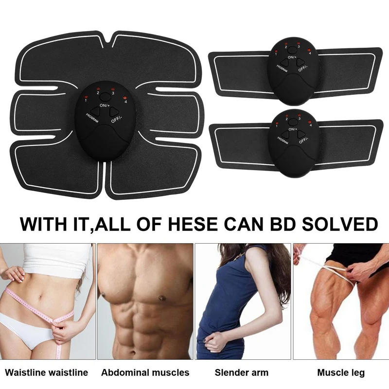 EMS, беспроводной стимулятор мышц, умный фитнес, тренировка живота, электрические наклейки для снижения веса, пояс для похудения, унисекс