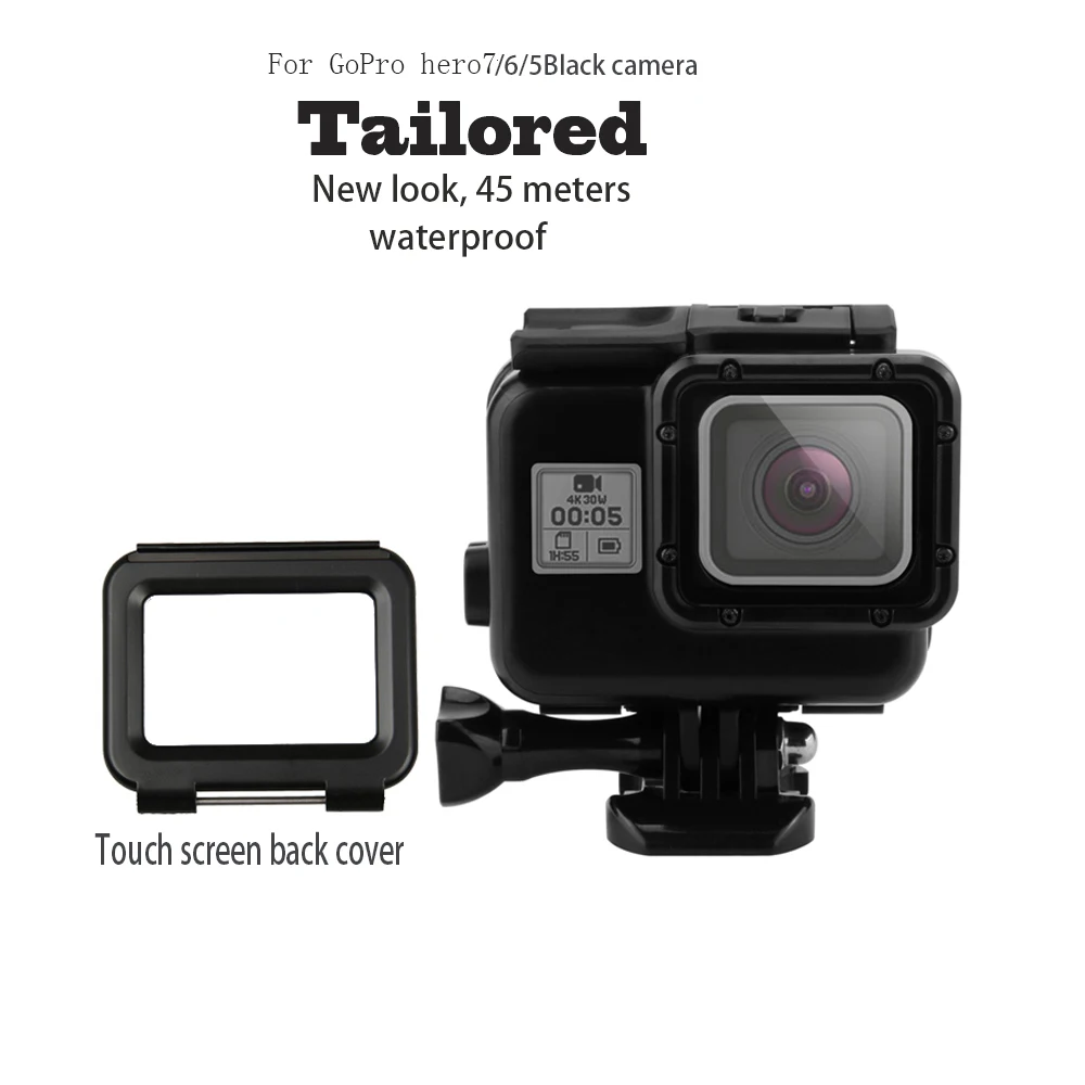 TUYU Gopro водонепроницаемый защитный корпус чехол для дайвинга Hero 7 6 5 Аксессуары 45 м