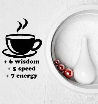 

Wall Decal Funny Coffee Cup Kitchen Cafe Tea Video Game Vinyl Stickers