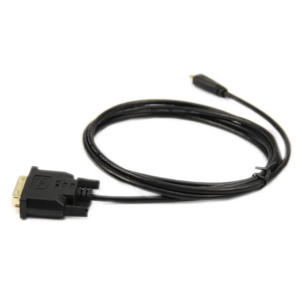 3 фута 1 м 1,8 м микро HDMI к DVI DVI-D 24+ 1 pin кабель «Папа-папа»