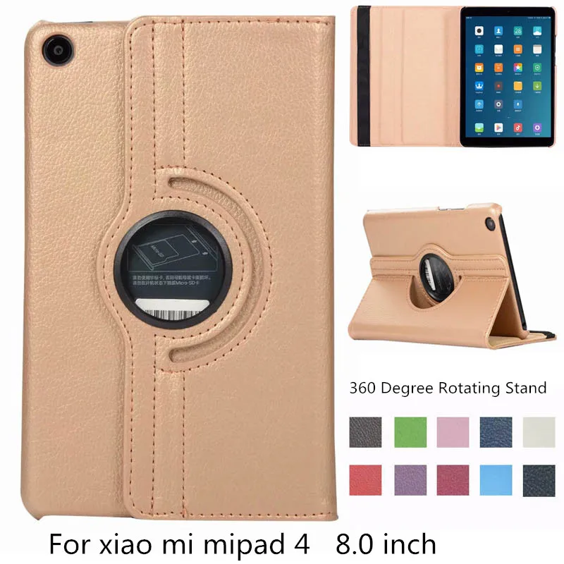 Чехол из искусственной кожи для xiaomi mi pad 4 MiPad4 8 дюймов защитный смарт чехол