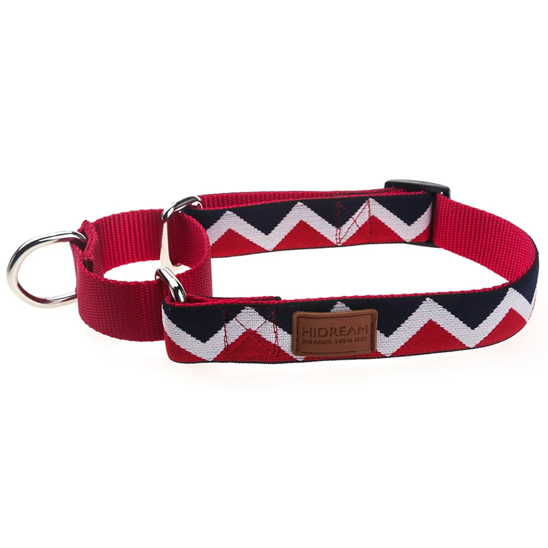 Nylon Rainbow Dog Collars For Big Dogs Outdoor Tactical Training Led Dog Collar Necklace Pet Supplies Leather Decoration HD002008 (3)