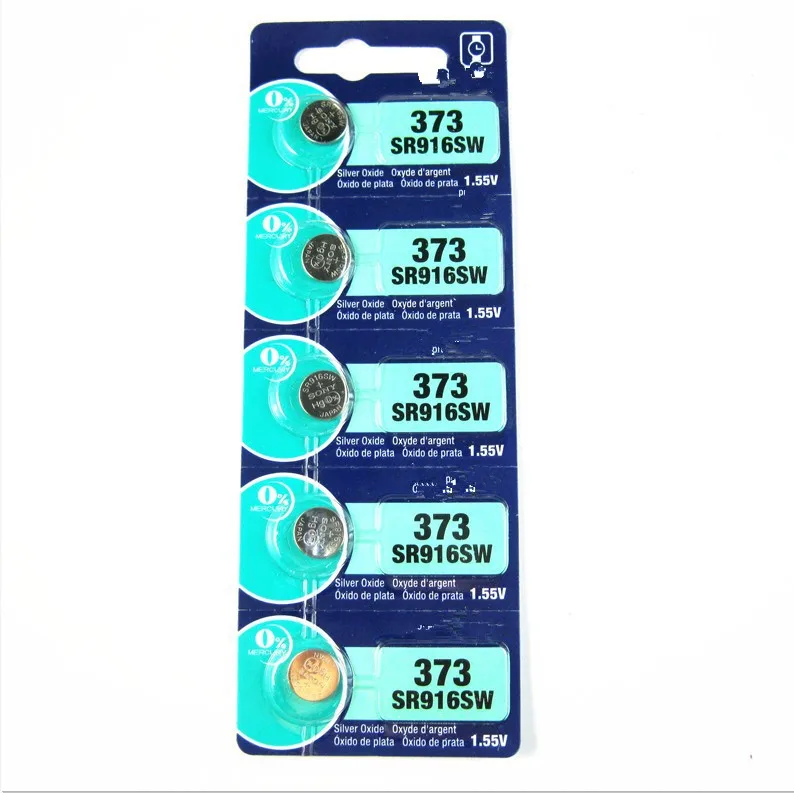 

5Pcs New LONG LASTING 373 SR916SW 916 SR916 Watch Battery Button Coin Cell MADE IN JAPAN 100% Original Brand