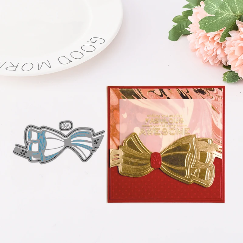

Beautiful Bow Tie Design Metal Cutting Dies for Scrapbooking DIY Album Embossing Folder Paper Card Maker Decorative Stencils