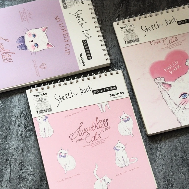 

Princess Cat Coil Spiral" Cute Notebook Diary Hand Memo Study Journal Notepad Freenote Stationery Gift