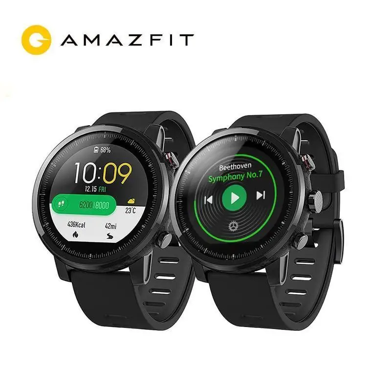  Мировая верси Huami Amazfit Stratos Спортивный умный часы с GPS PPG пульсометр 5ATM водонепроницаем