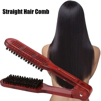 

Straight Hair CombWomen Hair Professional New Brush Tool For Dry Iron Hair Curl to Straight Hair Valentine's Day x# dropship