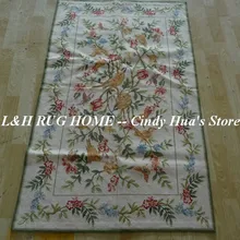 10K 3'x5' шерстяные ковры ручной работы с вышитыми узорами цветочный дизайн классический ручной работы красное поле украшение дома