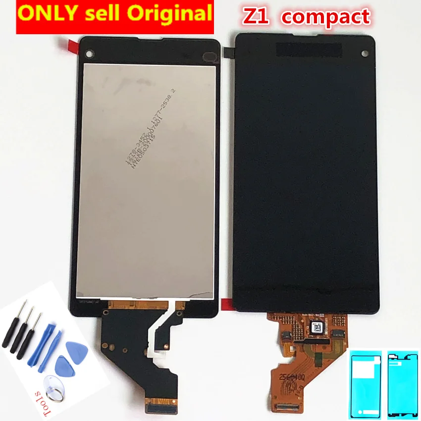 Полный оригинальный ЖК дисплей для SONY Xperia Z1 Компактный сенсорный экран Mini D5503 M51W