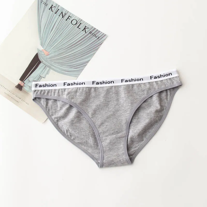 3 pcs/Pack! Low Waist Fashion Briefs for Girls High Quality Cotton Panties M to XXL Soft Pink Underwear