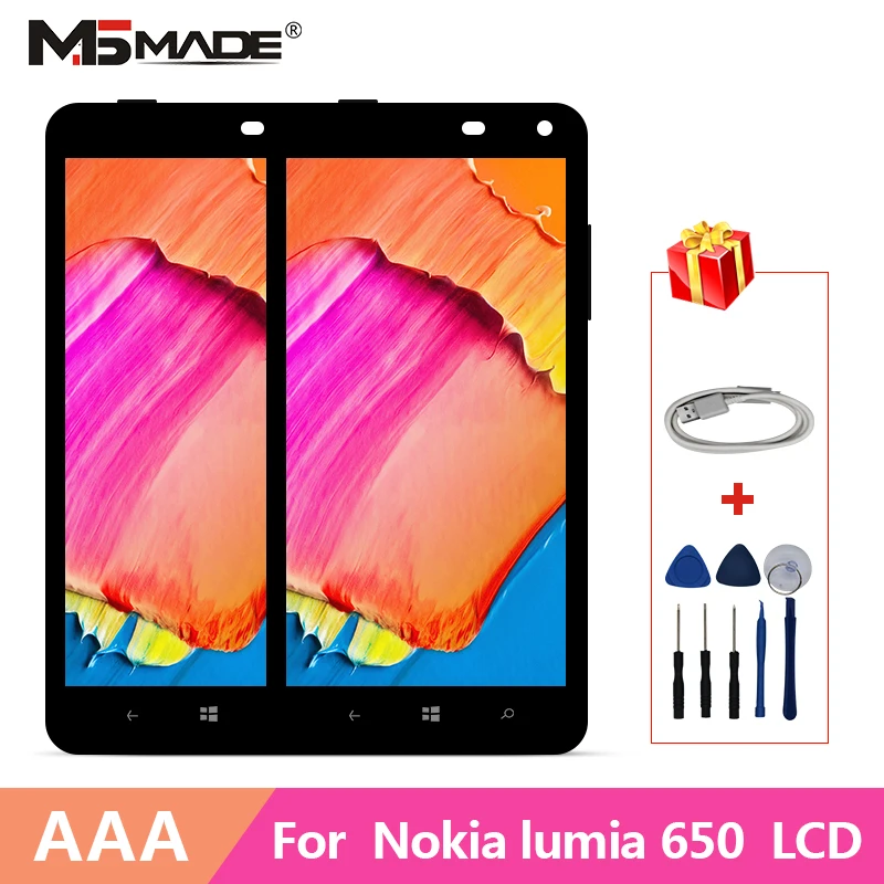 

AMOLED For Nokia Lumia 650 RM-1152 RM-1154 RM-1109 RM-1113 LCD Display Touch Screen Digitizer With Frame Assembly Parts