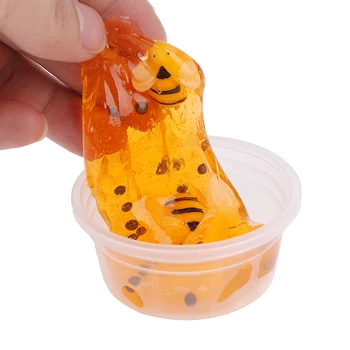 

60ML Slime Toy Honeybee Anti-stress Mud Mixing Cloud Putty Stress Kids Clay Toy Lizun Glue Light Putty Honey Bee Slime Honeycomb