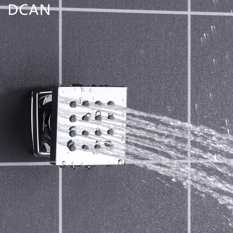  DCAN Wholesale SPA 500x500mm 20 Inch 3 Way Hot Cold Mixer Rain Shower Set LED Lamp Illuminated Show - 32841411110