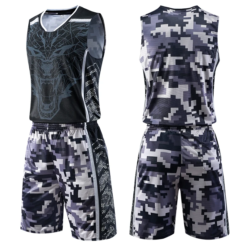 

Custom Print Men Throwback Basketball Jersey Sets Blank College Team Basketball Training Clothes Basketball Uniforms Suits