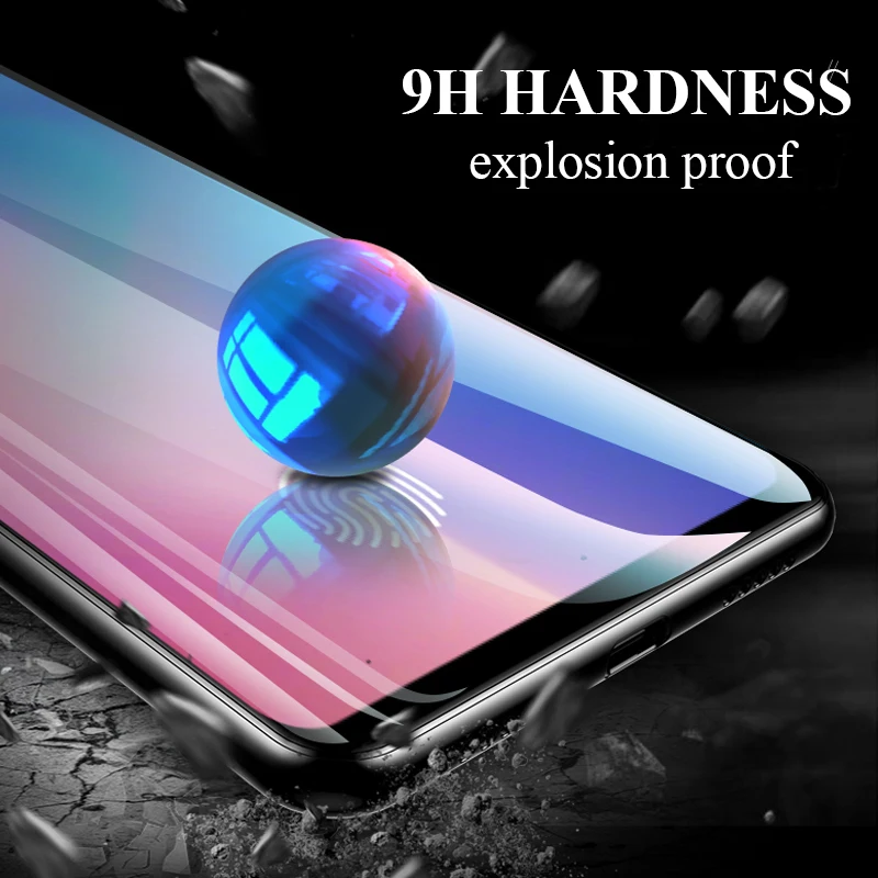 Закаленное стекло с полным покрытием для Lenovo Z5S 2 шт. защитная пленка экрана