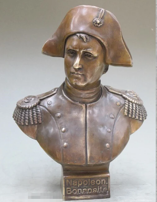 

12"Western Art Bronze sculpture Napoleon Bonaparte statue nepoleon God of War
