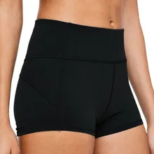 Новые спортивные красивые женские шорты для бега, 3 однотонных цвета, Короткие мини джинсы, джинсовые спортивные штаны для йоги, шорты для занятий йогой, Тренажерное Оборудование