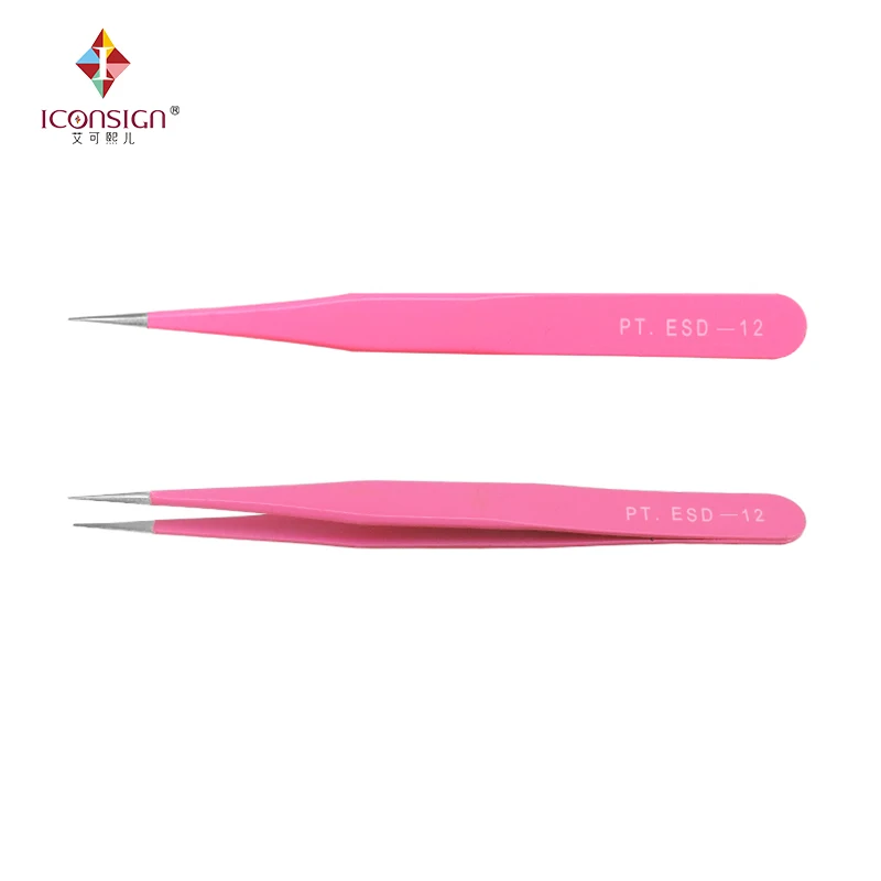 

1 set For Practice Grafting Lashes Tweezers With Color Pink/Blue/Green/Gold For Eyelashes Extension