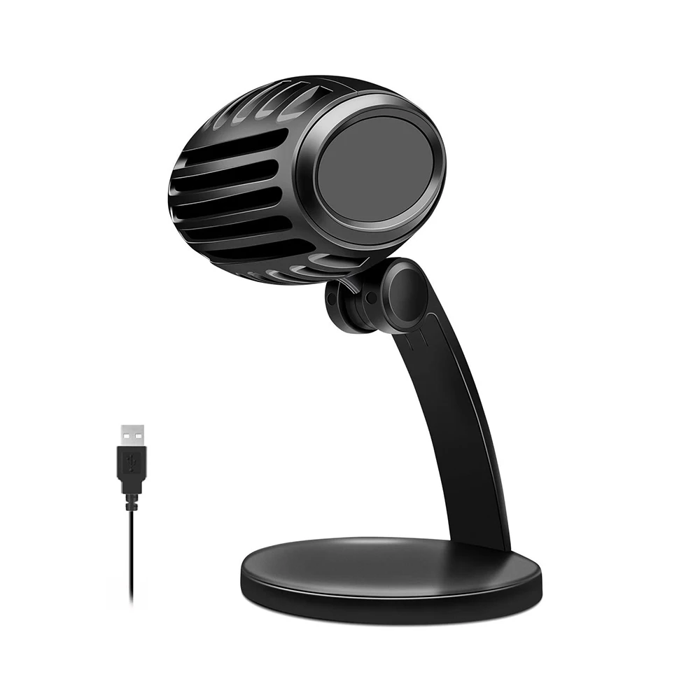 

USB Studio Recording Microphone Condenser Broadcast Microfone Built-in Sound Card Echo Karaoke Mic for Youtube Computer Podcast