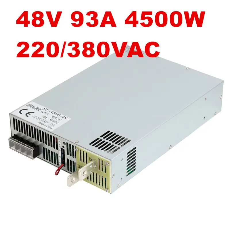 4500W 48V Power Supply 0-48V Adjustable 48VDC AC-DC 0-5V Analog Signal Control SE-4500-48 Transformer 93A | Обустройство дома