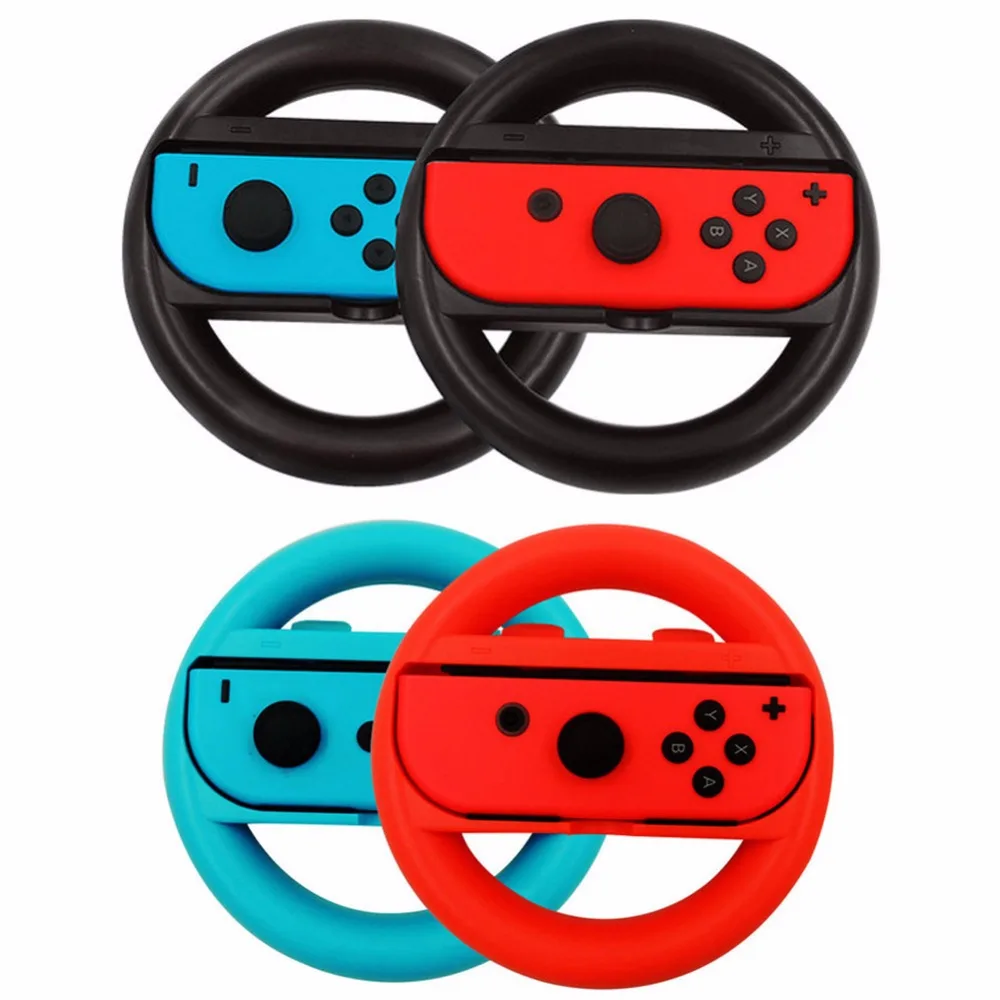 1 Set 2pcs Left and Right Joy con Steering Wheel Controller Handle