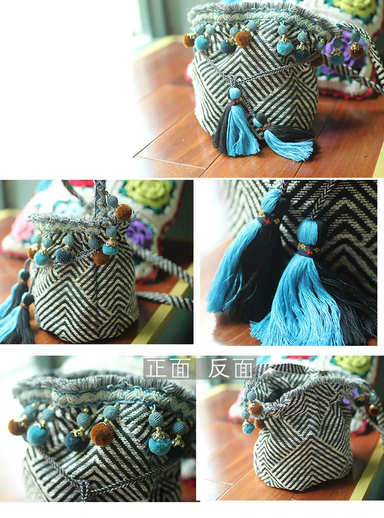 women bag shoulder cross body bags fringe tassel handbag purse (6)