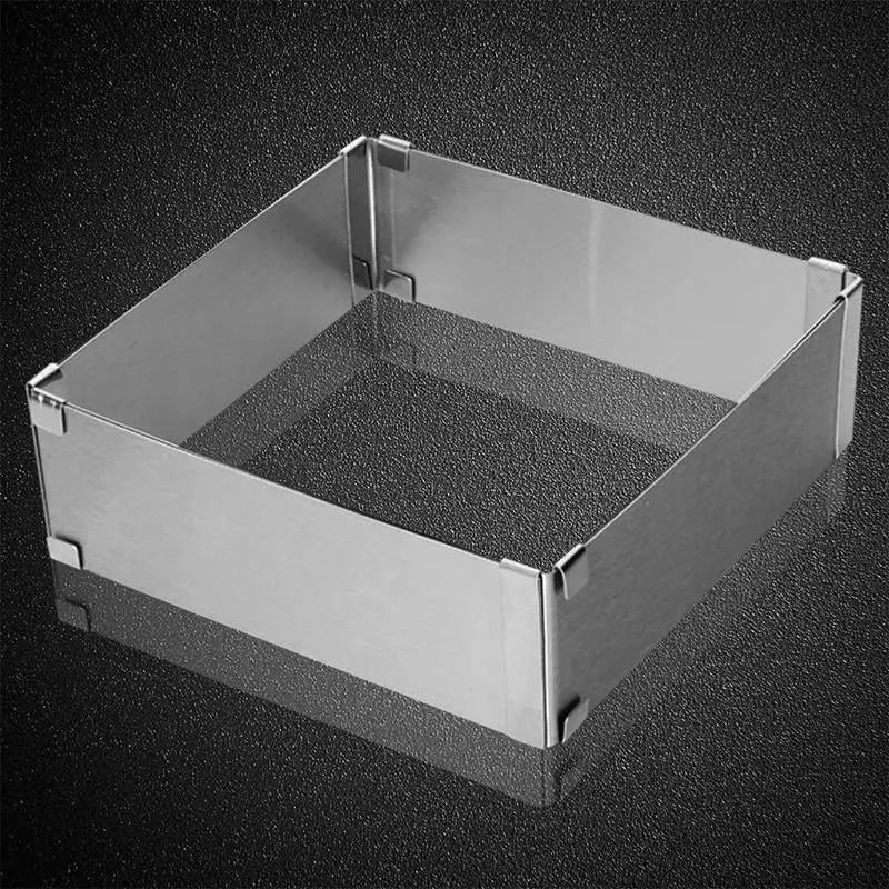 1Pcs Stainless Steel Adjustable Cake Mousse Cake Decorating Cake Mold