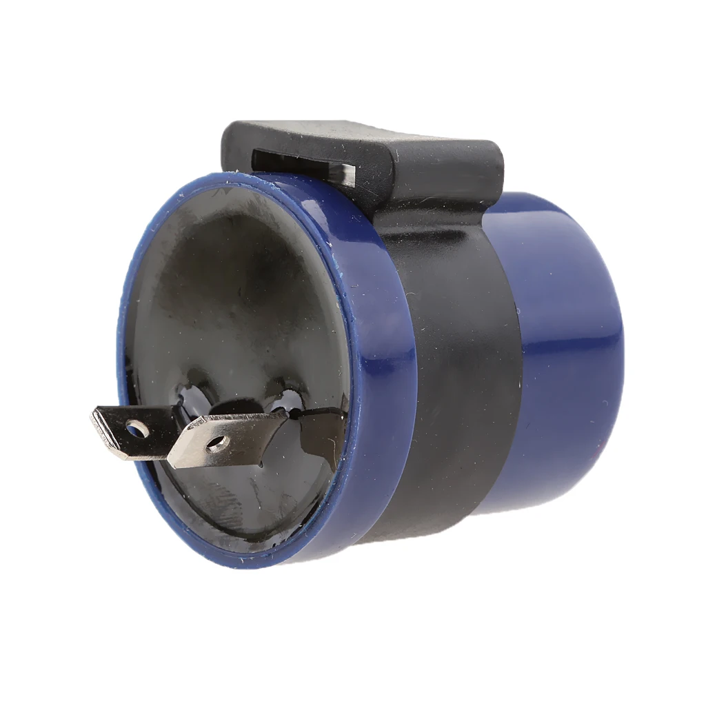 Azul 2 Pin vuelta de la motocicleta de la señal intermitente indicador busca Flasher Relay accesorios de la motocicleta y piezas del sistema eléctrico Azul 2 Pin vuelta de la motocicleta de la señal intermitente indicador busca Flasher Relay accesorios de la motocicleta y piezas del sistema eléctrico
