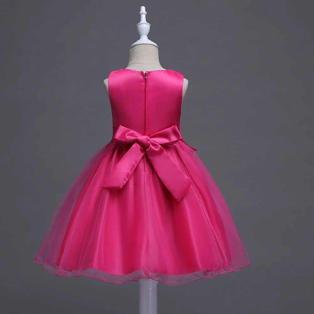 Праздничная одежда для детей; Лидер продаж; розовое, фиолетовое, красное элегантное праздничное платье для первого причастия для девочек; белое платье для свадебной вечеринки для детей