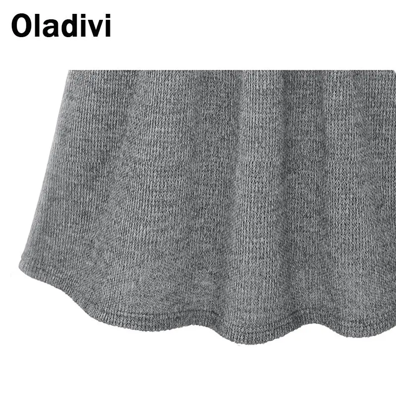 Oladivi/Модная женская одежда Элегантное однотонное Повседневное платье с длинными