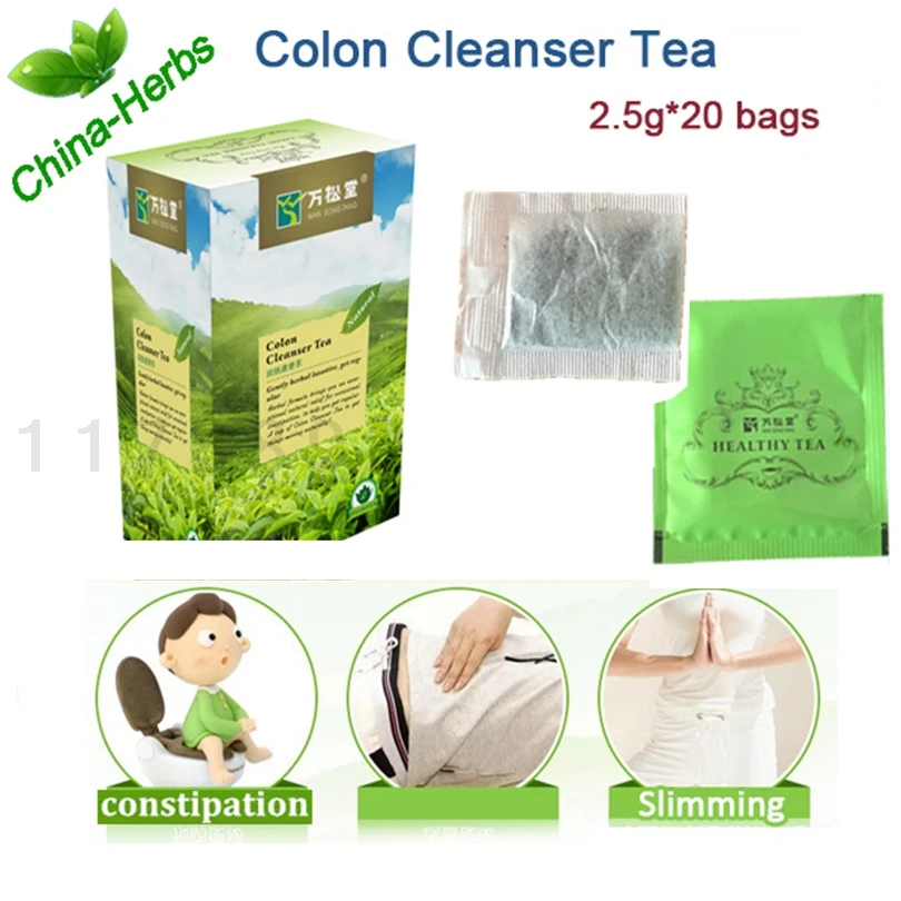 

1pack=20teabags Colon Cleanser Tea intestine tea relief constipation Dispel Toxin tea remove bad breath detox slimming tea