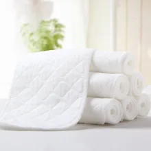 10 шт., 6 слоев, мягкая, дышащая, хлопковая ткань, пеленки, подгузник, вкладыш, детские подгузники, подкладка для малышей, Всесезонная