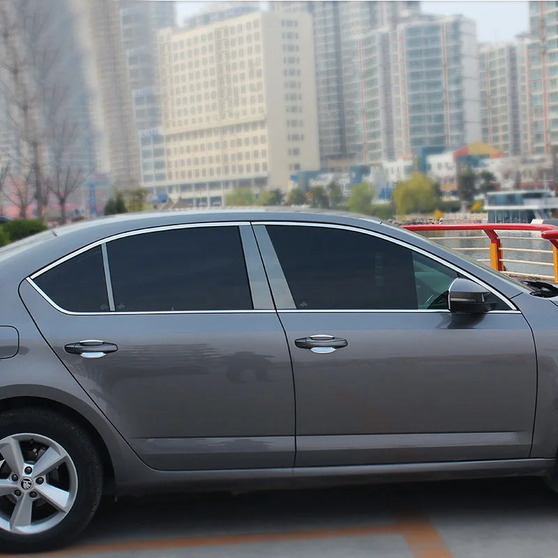 Vtear для Skoda Octavia A7 обшивка окна Крышка MK3 внешний хромированный Стайлинг