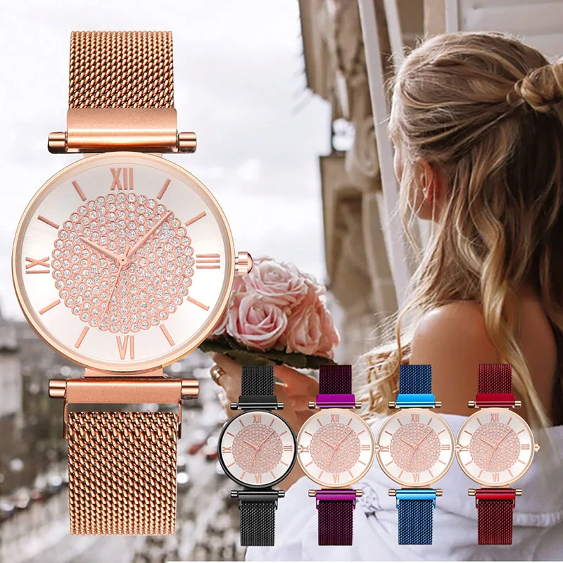 

2019 Woman Watches Women Luxury Brand Crystal Fashion Dress Ladies Watches Clock Quartz Wrist Watches For Women Relogio Feminino